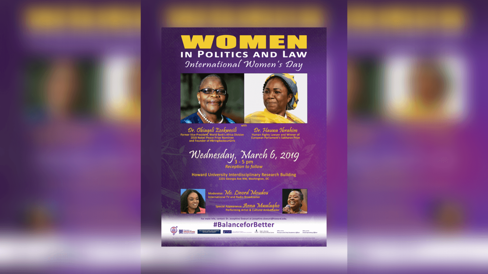  Women in Politics and Law International Women's Day Flyer